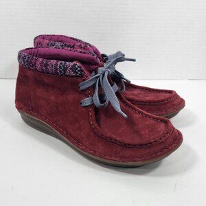 Hush Puppies Moccasin Booties Lace-up Size 7